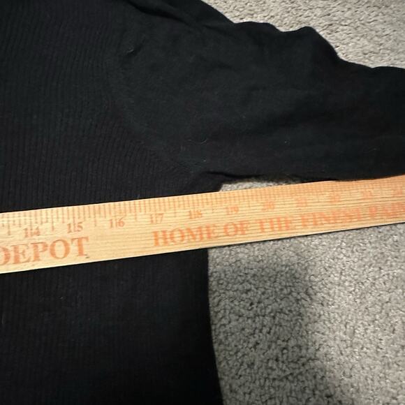 Gudrun Sjoden Small Dress Cotton Wool A-line 3/4 Sleeve Crewneck Pocket Black - Picture 8 of 11